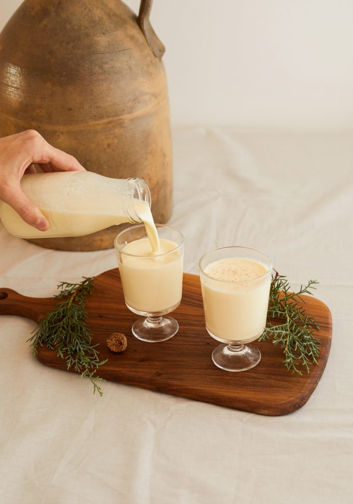 Lait de poule. Eggnog